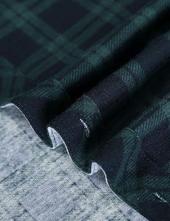 fabric long sleeve grid coat